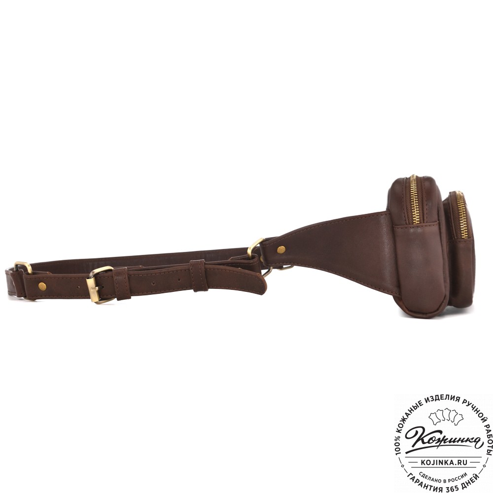 Мужская кожаная сумка "Серж" (коричневая)